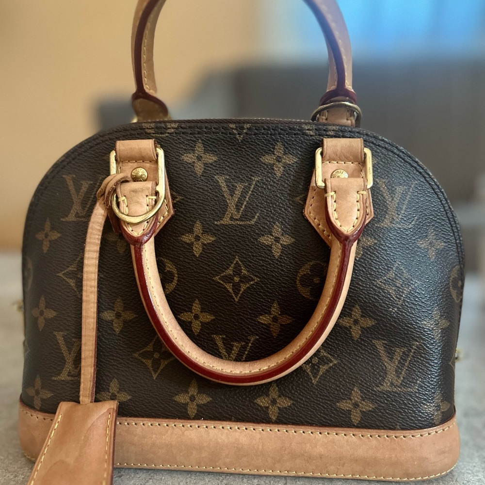Louis Vuitton Brown Mini Alma Bag with Monogram Canvas